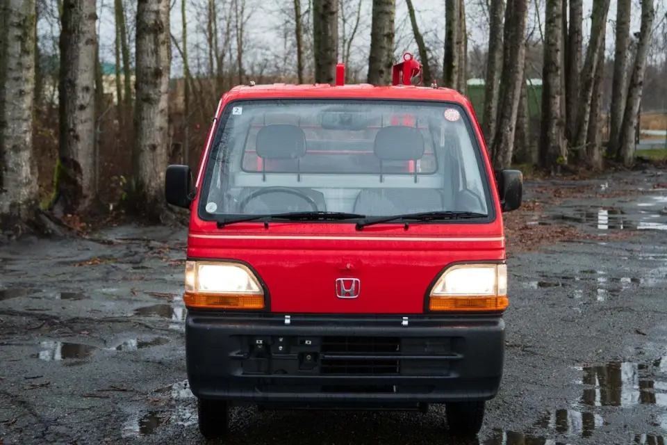 1994 Honda Acty Super Delux Firefighter RealTime 4WD, 5MT — Red Kei Trucks, photo 1 of 9