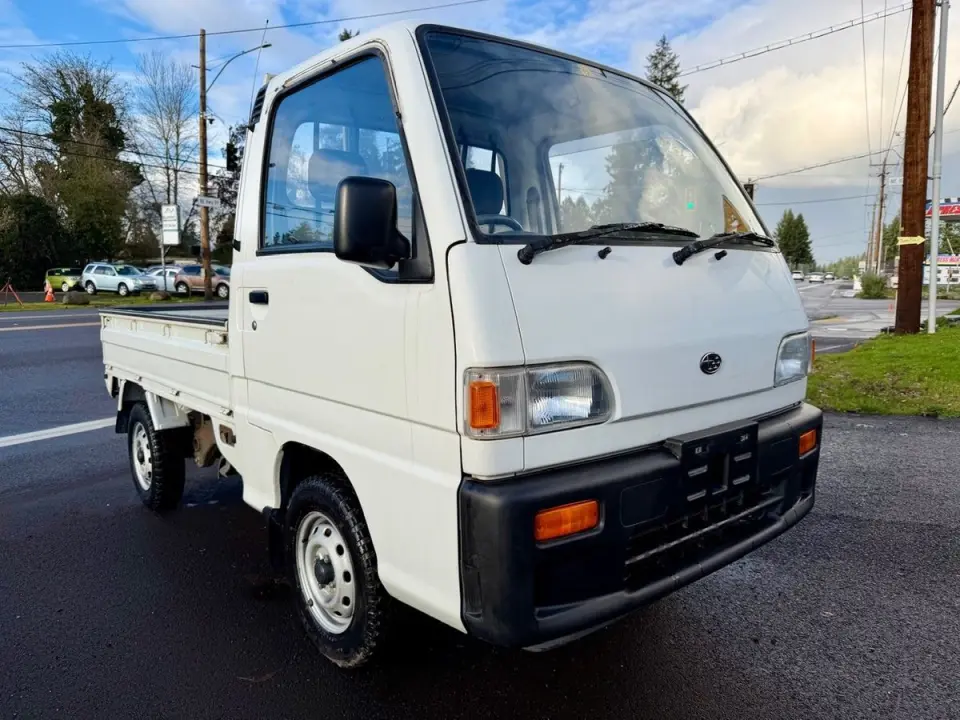 1994 Subaru Sambar Special 4WD, 2Hi-4Hi, EL Gear, 5MT — Polar White Kei Trucks, photo 1 of 9
