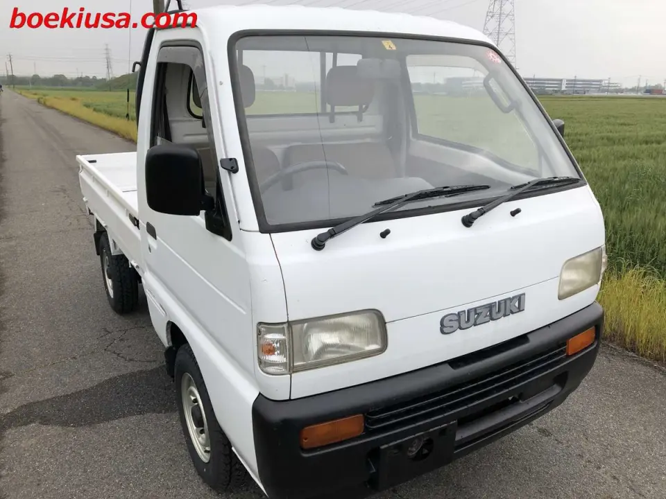 1994 Suzuki Carry Truck — White 4WD Kei Trucks, photo 1 of 11