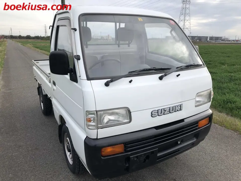 1995 Suzuki Carry Mini Truck, Kei Truck - Boeki USA — White 4WD Kei Trucks, photo 1 of 11