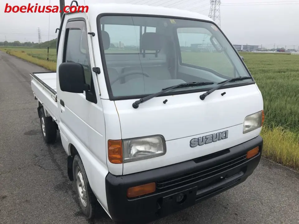 1997 Suzuki Carry Truck — White 4WD Kei Trucks, photo 1 of 11