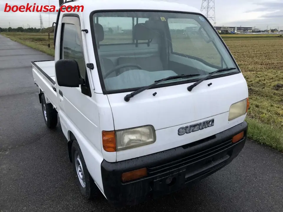 1998 Suzuki Carry Truck — White 4WD Kei Trucks, photo 1 of 11