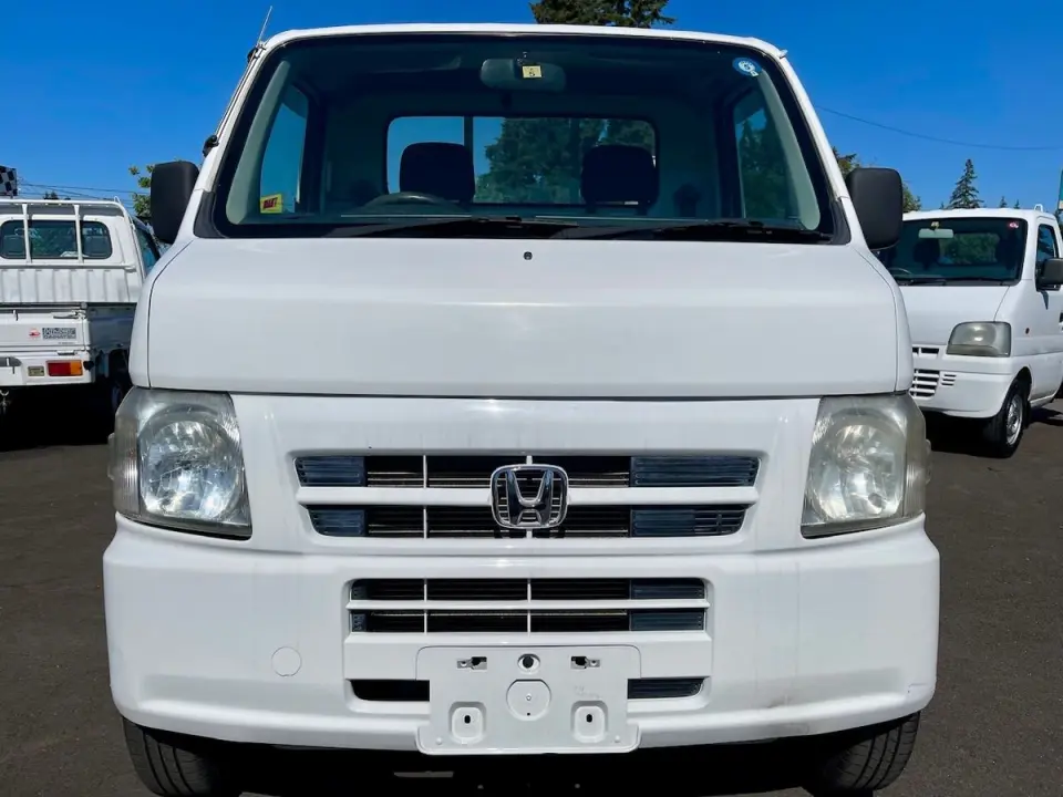 1999 Honda Acty EFI AWD, Mid-Engine, 5MT, AC, Airbag, Next Gen — White Kei Trucks, photo 1 of 9