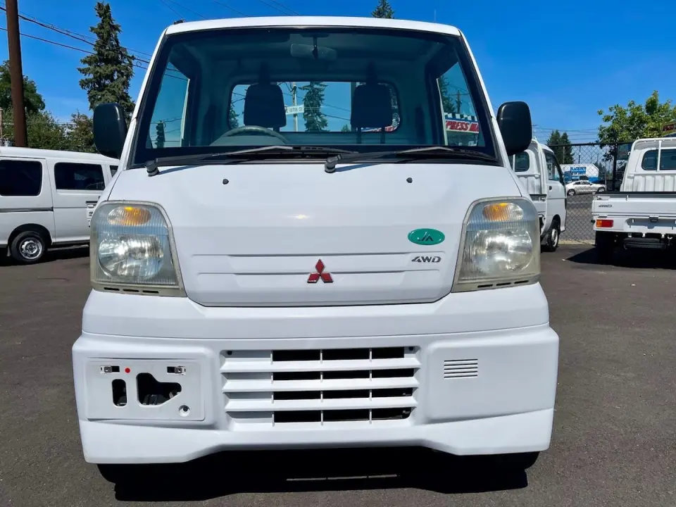 1999 Mitsubishi Minicab EFI 4WD, 2Hi-4Hi-4Lo, 5MT, PS, Next Gen — White Kei Trucks, photo 1 of 9