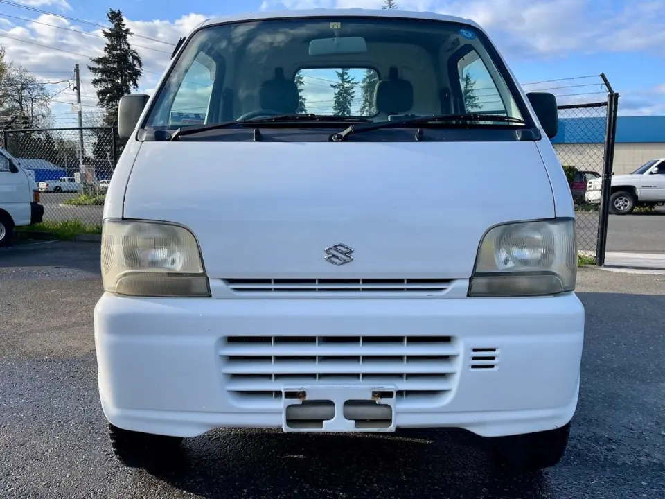 1999 Suzuki Carry EFI Turbo 4WD, 2Hi-4Hi-4Lo, PS, AC, 5MT, Rare! — White Kei Trucks, photo 1 of 9