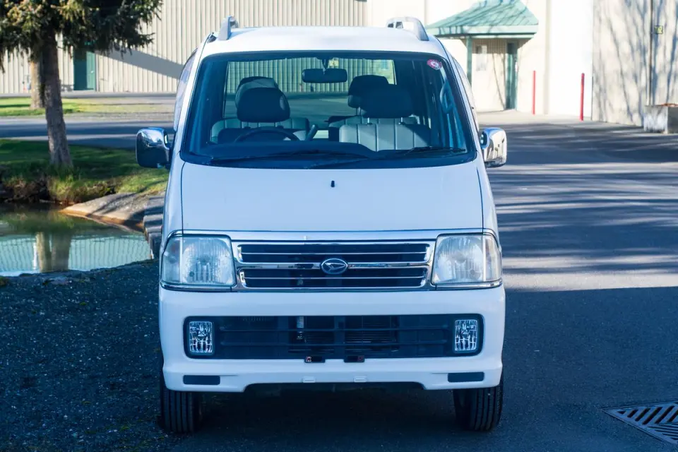 1999 Daihatsu Atrai Custom Turbo EFI 2WD, AC, PS, PW, PL, Auto — White Kei Vans, photo 1 of 9