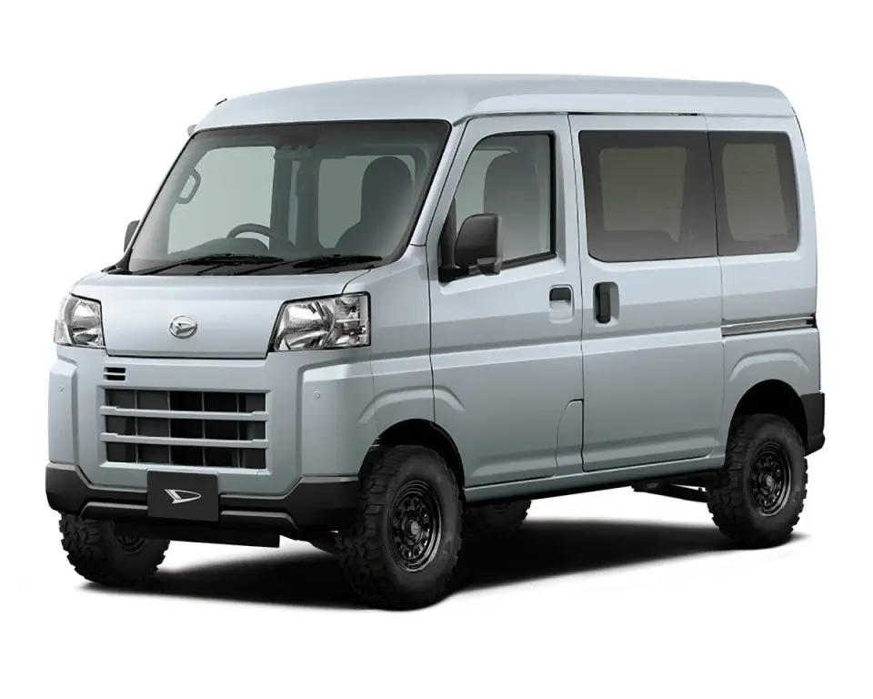 Daihatsu Hijet Cargo Auto (Silver) — Silver 4WD Kei Vans, photo 1 of 11