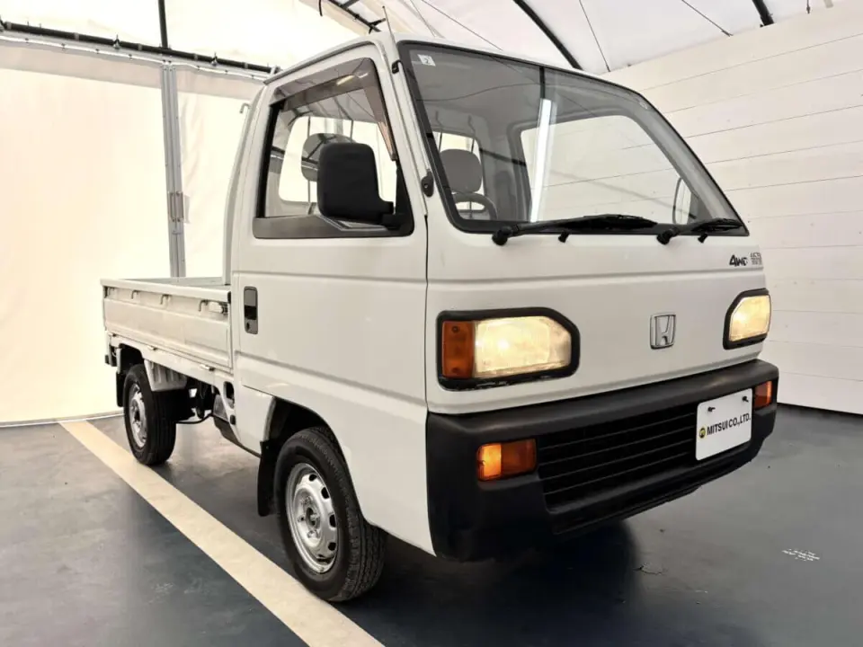 1990 Honda Acty Truck — White 4WD Kei Trucks, photo 1 of 23