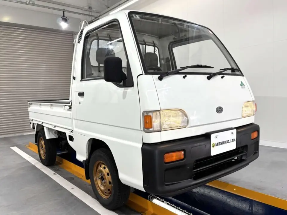 1993 Subaru Sambar Truck — White 4WD Kei Trucks, photo 1 of 25