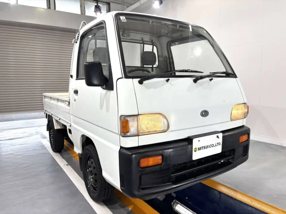 1994 Subaru Sambar Truck — White 4WD Kei Trucks, photo 1 of 24