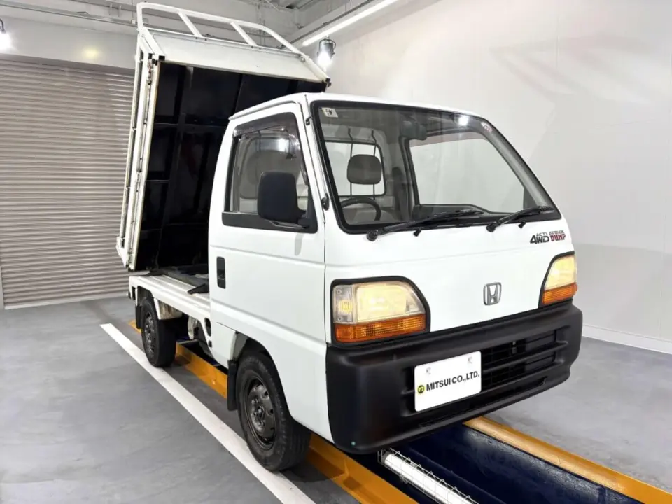 1995 Honda Acty Truck Dump — White 4WD Kei Trucks, photo 1 of 29