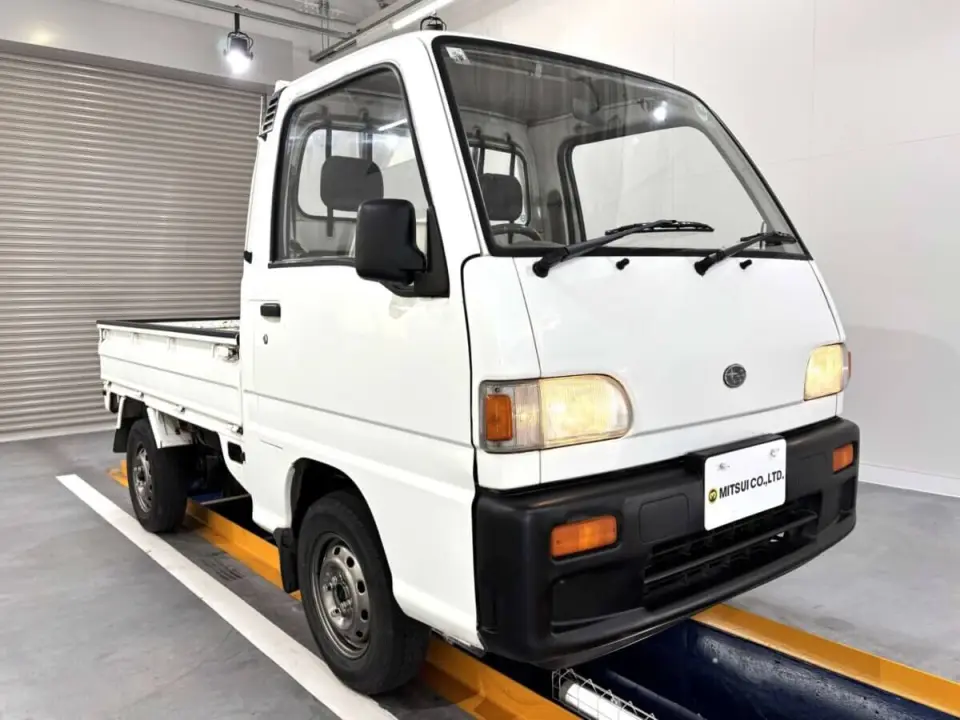 1995 Subaru Sambar Truck — White 4WD Kei Trucks, photo 1 of 25