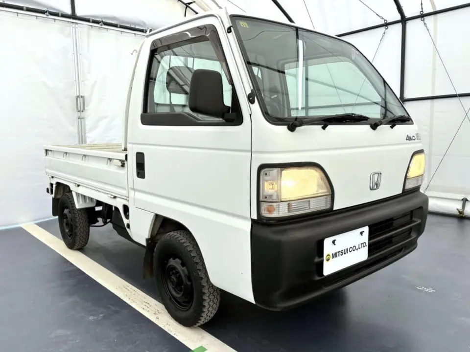 1997 Honda Acty Truck — White 4WD Kei Trucks, photo 1 of 24