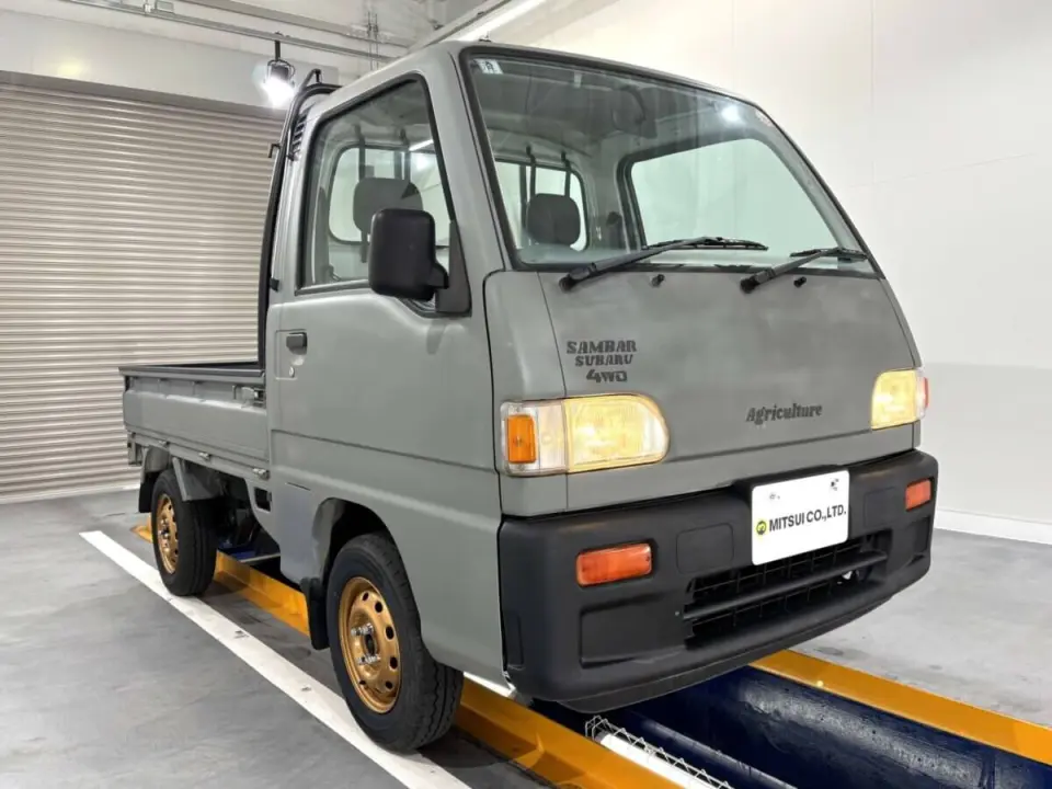 1997 Subaru Sambar Truck — Gray 4WD Kei Trucks, photo 1 of 24