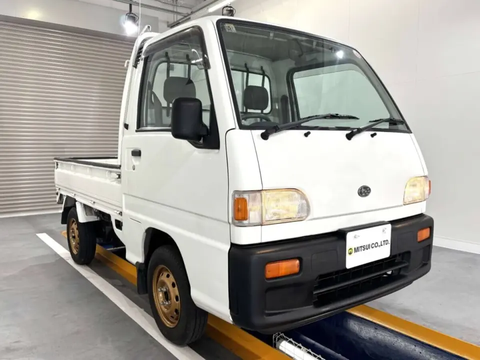 1997 Subaru Sambar Truck — White 4WD Kei Trucks, photo 1 of 25