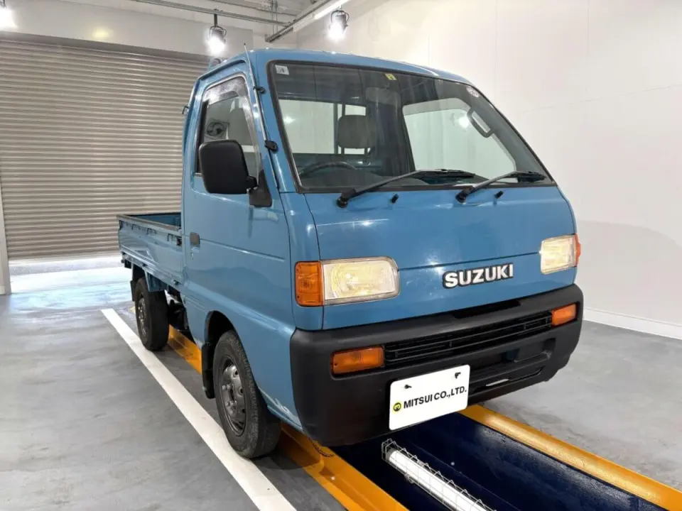 1997 Suzuki Carry Truck — Blue 4WD Kei Trucks, photo 1 of 26