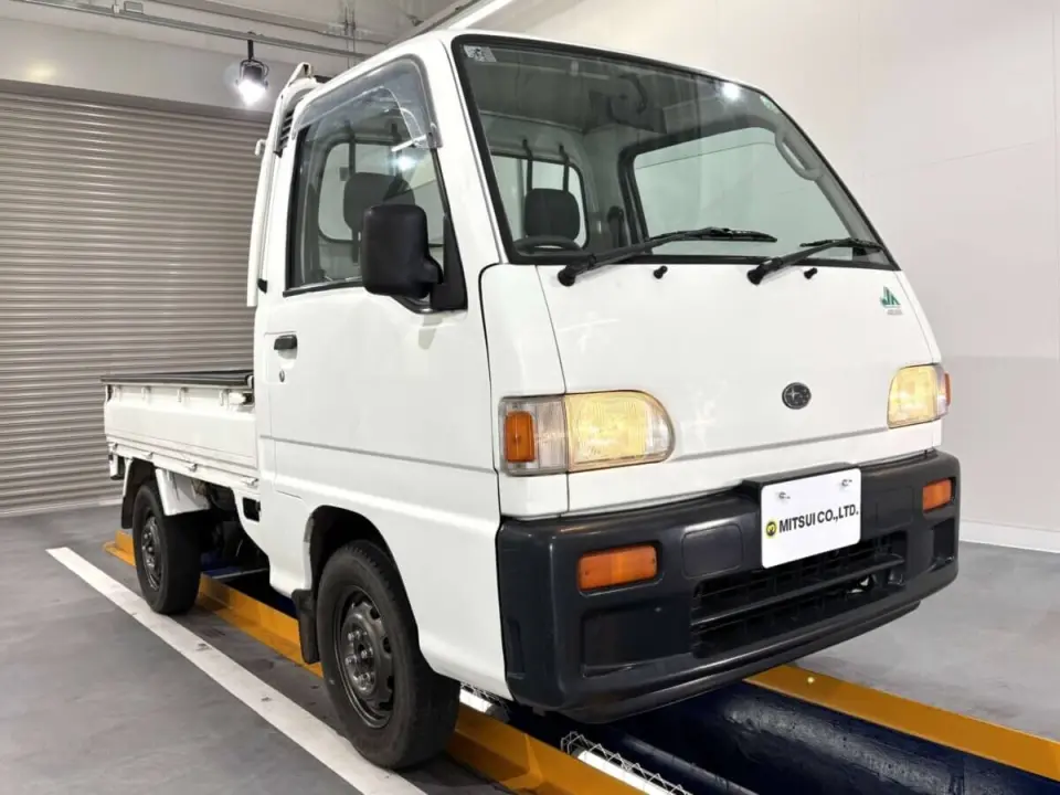 1998 Subaru Sambar Truck — White 4WD Kei Trucks, photo 1 of 25