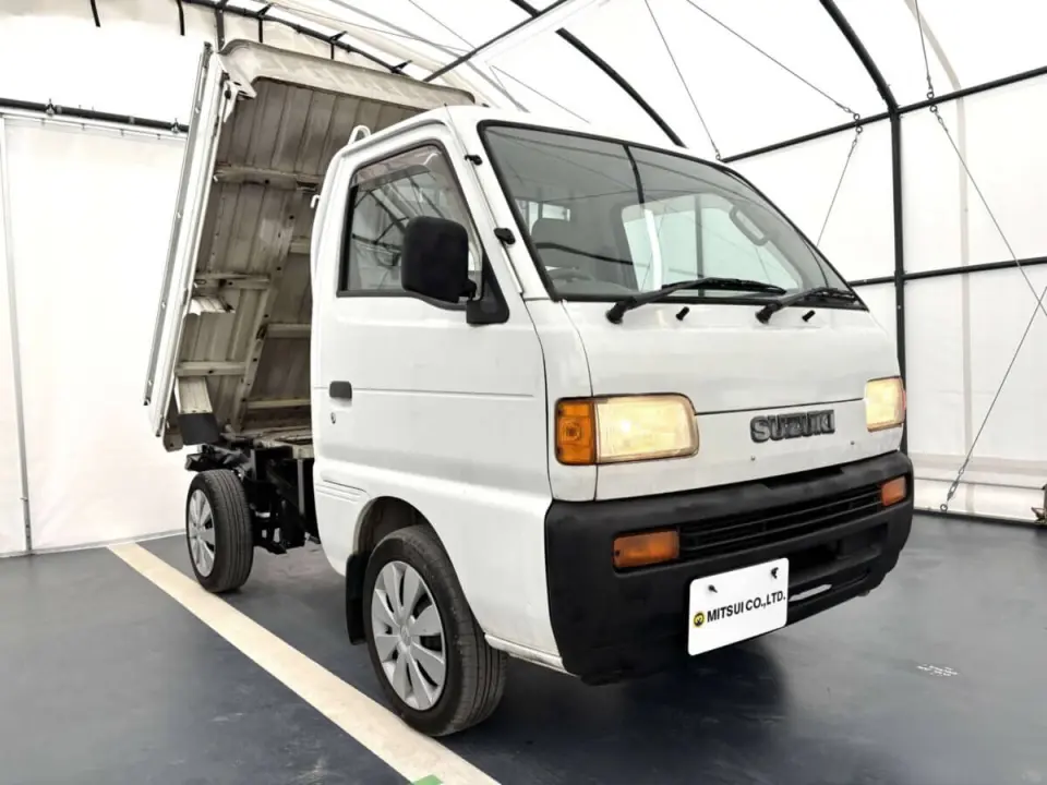 1998 Suzuki Carry Dump — White 4WD Kei Trucks, photo 1 of 30