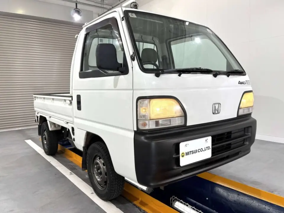 1999 Honda Acty Truck — White 4WD Kei Trucks, photo 1 of 26