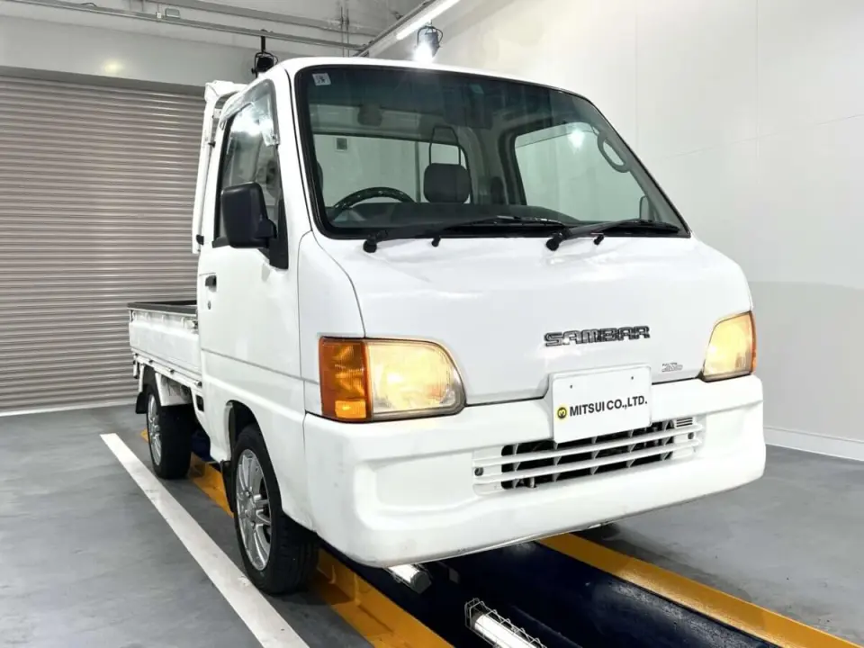 2000 Subaru Sambar Truck — White 4WD Kei Trucks, photo 1 of 29
